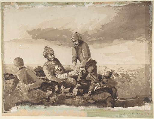 The wounded comrade