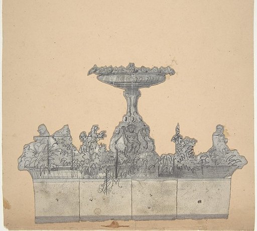 Design for a Stage Set at the Opéra, Paris: A Fountain