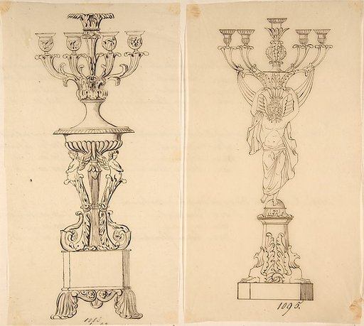 Designs for Two Candelabras