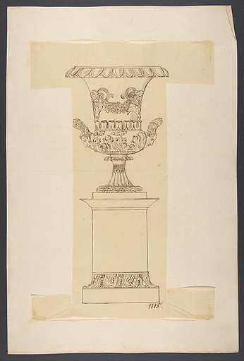 Design for an Urn on a Pedestal