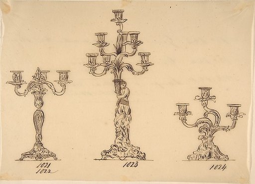 Designs for Three Candelabras