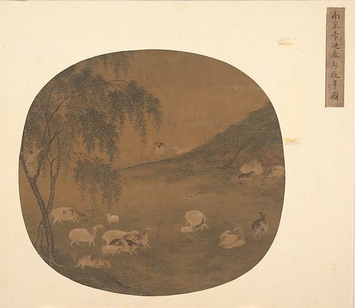Sheep and herd boy