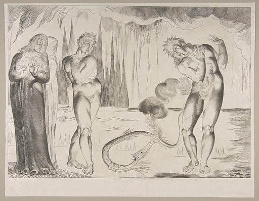 The Circle of the Thieves; Buoso Donati Attacked by the Serpent