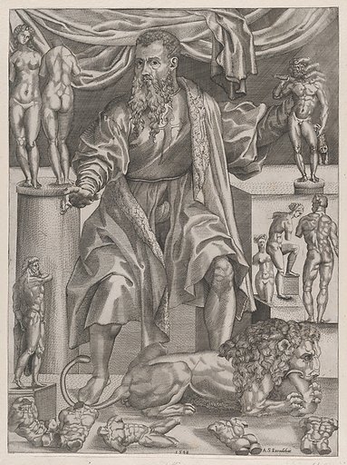 Portrait of Baccio Bandinelli with Lion