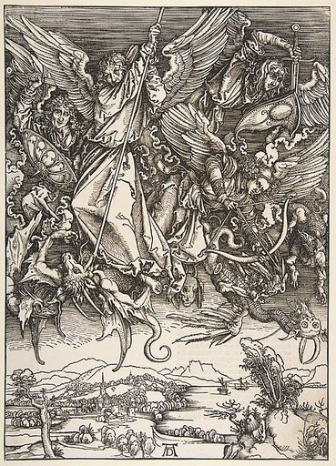 Saint Michael Fighting the Dragon, from "The Apocalypse"