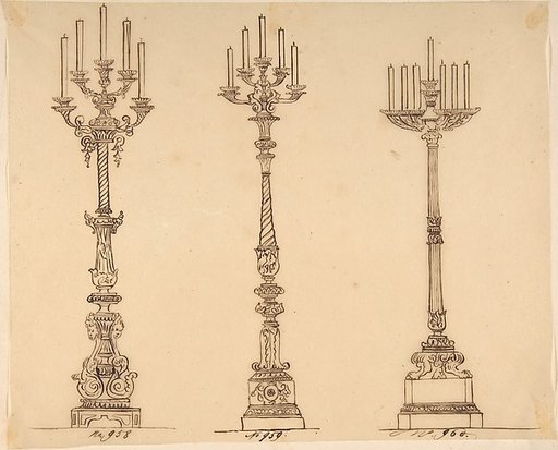 Designs for Three Candelabras