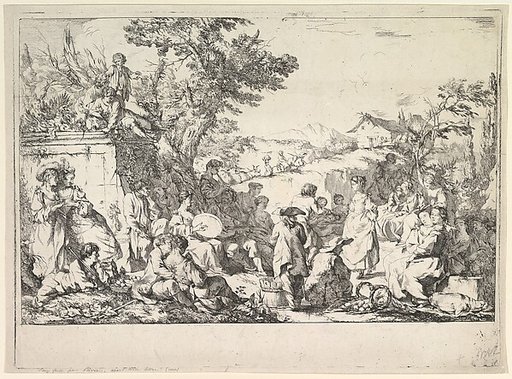 The Village Festival (Fête de village dans la campagne romaine)