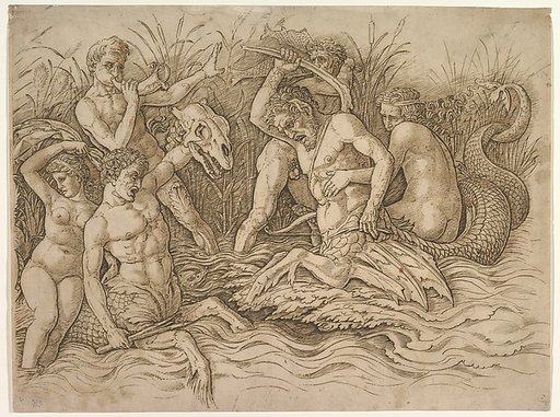 Battle of the Sea-Gods (right portion of frieze)