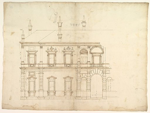 Villa Giulia, Casino, elevation
