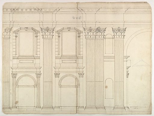 Saint Peter's, apse, exterior elevation (recto) blank (verso)