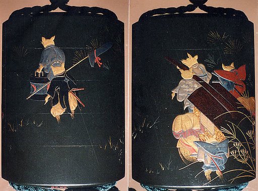 Case (Inrō) with Fox Wedding Procession