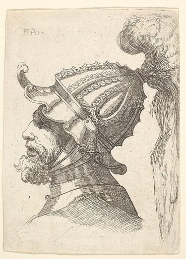 Helmeted head