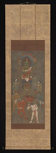 Ōtsu-e of Shōmen Kongōyasha (Vajrayaksha)