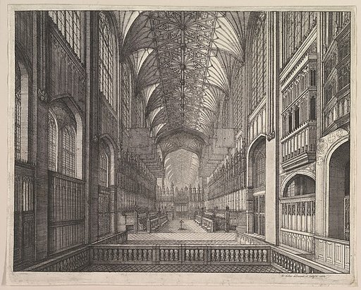 St. George's Chapel Choir, Windsor (from Elias Ashmole's "The Order of the Garter," 1672)