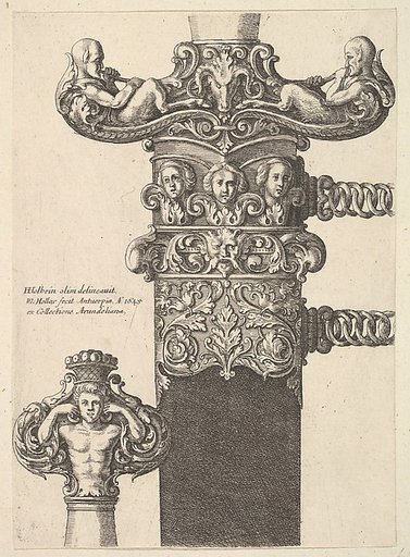 Dagger and scabbard, from "Military Ornament"
