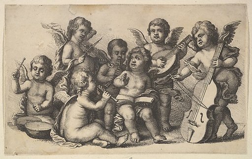 Concert of cherubs on Earth
