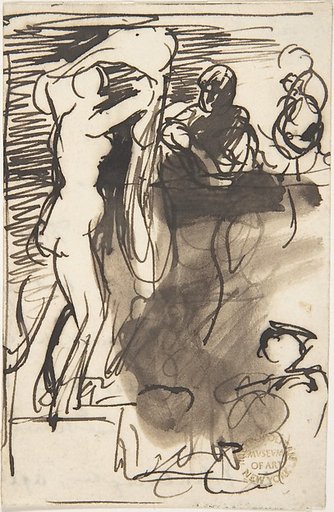 Studies for "The Bride at Her Toilet on the Day of Her Wedding"