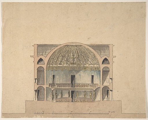 Design for the Interior Elevation of a Theater