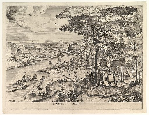 Euntes in Emaus (Landscape with Pilgrims at Emmaus), from "The Large Landscapes"