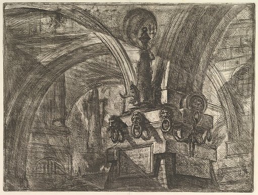 The Pier with a Lamp, from "Carceri d'invenzione" (Imaginary Prisons)