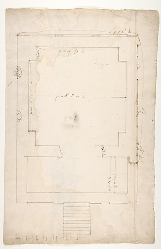 Tomb of Annia Regilla, plan (recto) Arch of the Argentarii, ornamental details, elevation (verso)