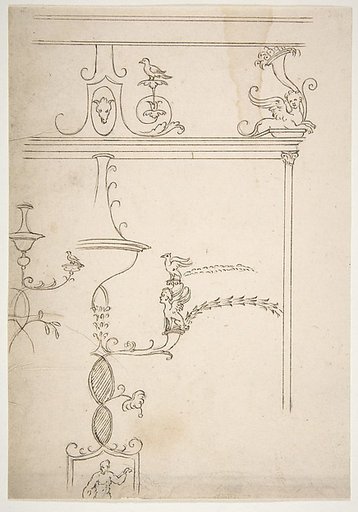 Domus Aurea, unidentified, grotteschi, details (recto) blank (verso)