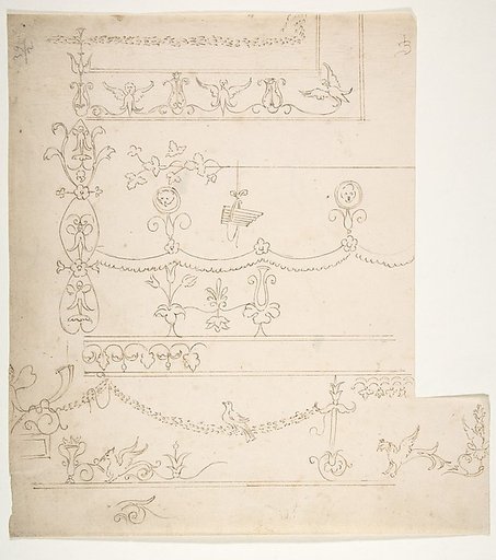 Domus Aurea, cryptoporticus, grostteschi, details (recto) blank (verso)