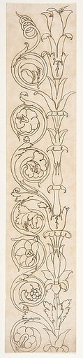 Ornamental drawings (recto) blank (verso)