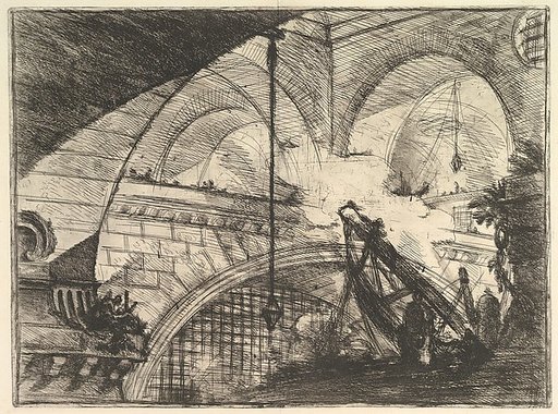 The Arch with a Shell Ornament, from "Carceri d'invenzione" (Imaginary Prisons)