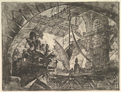 Prisoners on a Projecting Platform, from "Carceri d'invenzione" (Imaginary Prisons)