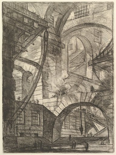 The Smoking Fire, from "Carceri d'invenzione" (Imaginary Prisons)