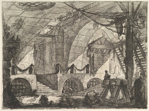 The Sawhorse, from "Carceri d'invenzione" (Imaginary Prisons)