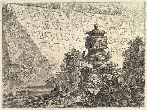 Frontispiece from "Vedute di Roma"