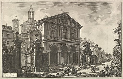 View of the Basilica of San Sebastiano fuori delle mura [St. Sebastian ouside the Walls] on the Appian Way, from Vedute di Roma (Roman Views)