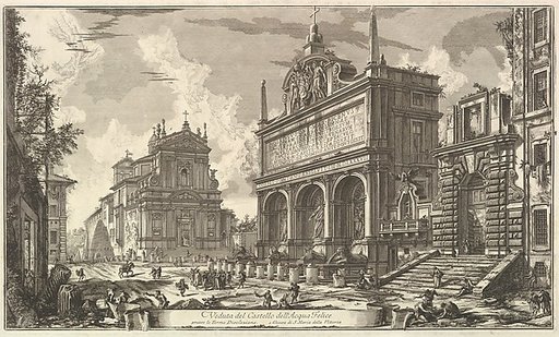 View of the Fountainhead of the Acqua Felice...., from Vedute di Roma (Roman Views)