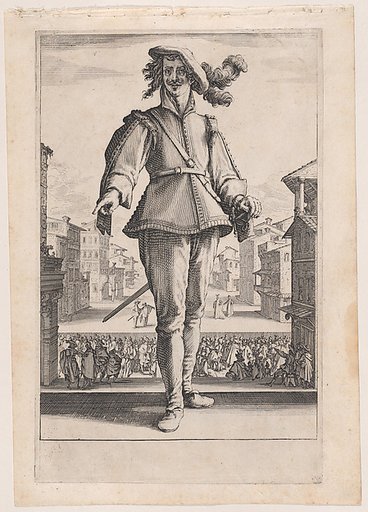 Le Captain ou L'Amoureux, from "Les Trois Pantalons pièces appélees Les Trois Acteurs" (The Three Pants also called the Three Actors)