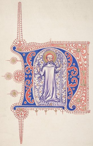 Illuminated Initial "N"