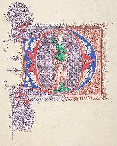 Illuminated Initial "D"