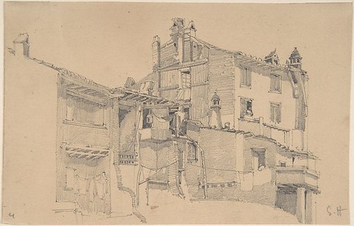 Houses on the Tiber