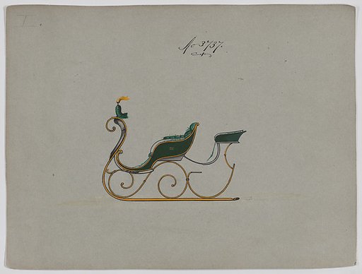 Sleigh with Rumble Seat # 3737