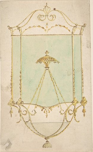 Design for a Hall Lantern, Elevation