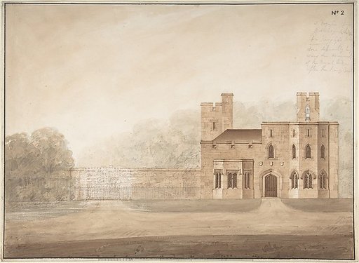 Design for Bishopsgate Lodge, at Windsor Castle, Berkshire
