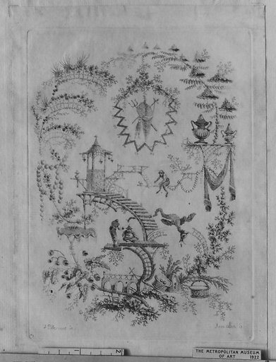 Chinoiserie, from "Nouvelle Suite de Cahiers arabesques chinois a l'usage des dessinateurs et des peintres"