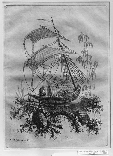 Chinoiserie, from "Nouvelle Suite de Cahiers de dessins chinois a l'usage des dessinateurs et des peintres" (Nr 3)