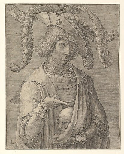 Young Man with a Skull