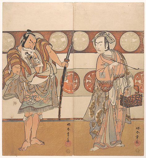 The Actors Ichikawa Yaozo III and Nakamura Sukegoro II