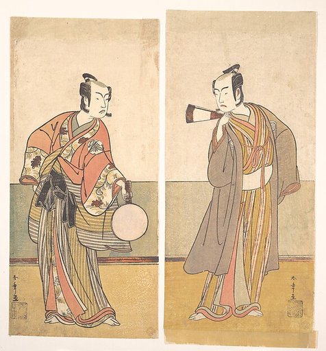 The Actors the Fourth Matsumoto Koshiro and the Arashi Sangoro