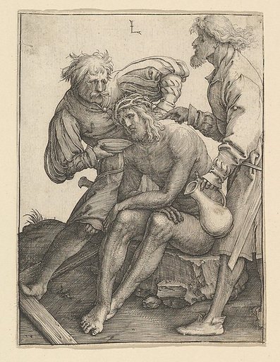 Soldiers Giving Drink to Christ