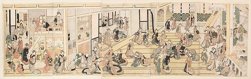 New Year's Day at the Ōgiya Brothel, Yoshiwara