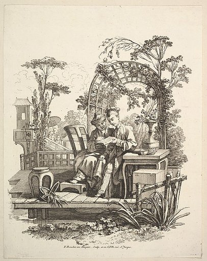 Man and Woman Reading